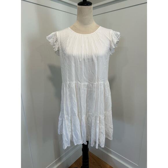 Aritzia Brand Wilfred Sidonie Flutter Sleeve Dress - Picture 2 of 6